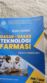 Dasar-dasar Farmasi Kelas X Semester 1